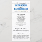 Eenvoudige Silhouettes Wedding Program Rack Kaart- Programmakaart (Voorkant)