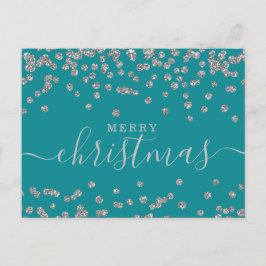 Eenvoudige Silver Feestdagen voor kerstmis Blauwgr