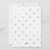 Eenvoudige Silver Gold-kerstfotokaarten Feestdagenkaart (Achterkant)