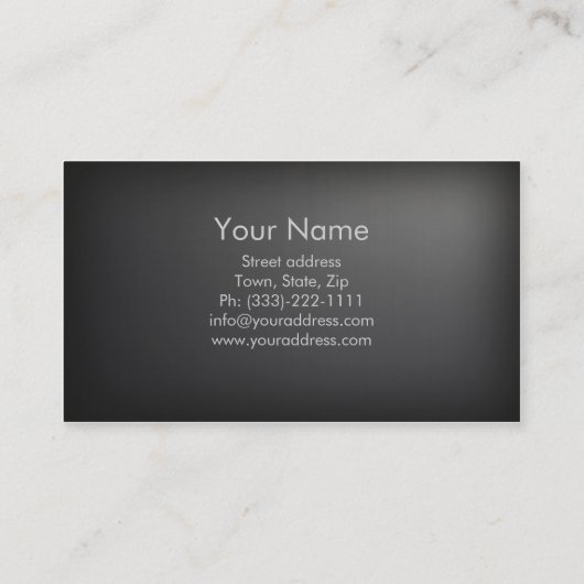 Eenvoudige Silver Speech Language Patholoog Card Visitekaartje (Achterkant)