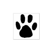 Eenvoudige Single Paw Print Outline Wood Art Stamp Rubberstempel (Afrduk)