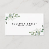 Eenvoudige siroop van Eucalyptus Greenery Visitekaartje (Voorkant)