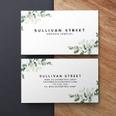 Eenvoudige siroop van Eucalyptus Greenery Visitekaartje