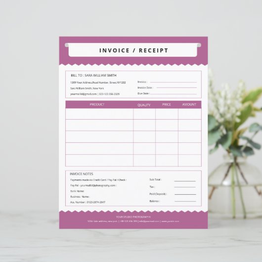 Eenvoudige Sjabloon (Staand voorkant)