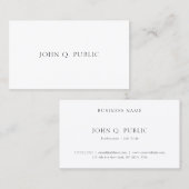 Eenvoudige Sjabloon Elegant Professioneel Modern C Visitekaartje (Voorkant / Achterkant)