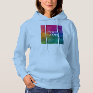 Eenvoudige Sjabloon Foto uploaden naar Vrouwen Lic Hoodie