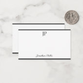 Eenvoudige Sjabloon handschriftafbeeldingsmonogram (Voorkant / Achterkant in situ)