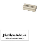 Eenvoudige Sjabloon handtekening en gedrukte naam Rubberstempel (Gestempeld)