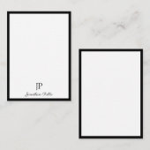 Eenvoudige Sjabloon kalligrafiescript (Voorkant / Achterkant)