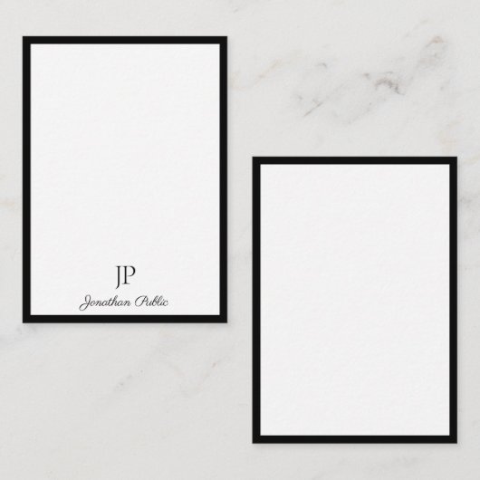 Eenvoudige Sjabloon kalligrafiescript (Voorkant / Achterkant)