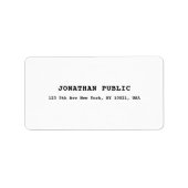 Eenvoudige Sjabloon Klassieke look Retro Professio Etiket (Voorkant)