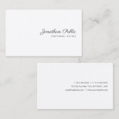 Eenvoudige Sjabloon Modern handgeschreven scriptna Visitekaartje (Voorkant / Achterkant)