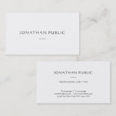 Eenvoudige Sjabloon Professioneel Minimalistisch M Visitekaartje (Voorkant / Achterkant)