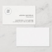 Eenvoudige Sjabloon Upload uw Logo naar Visitekaartje (Voorkant / Achterkant)