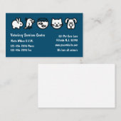 Eenvoudige Sjabloon van het ontwerpen van veterina Visitekaartje (Voorkant / Achterkant)