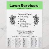 Eenvoudige Sjabloon van Lawn Services Foto van bro Flyer (Voorkant)