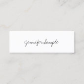 Eenvoudige Sjabloon voor handmatige handmatige scr Mini Visitekaartje (Voorkant)