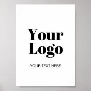 Eenvoudige sjabloon voor logo of afbeelding upload poster