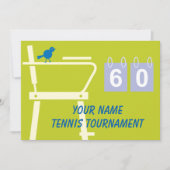 Eenvoudige sjabloon voor tennistoernooi kaart (Voorkant)