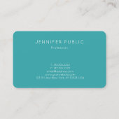 Eenvoudige Sjabloon voor trendkleuren in design —  Visitekaartje (Achterkant)