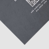 Eenvoudige Sjabloon voor uw QR-code | Donker grijs Tissuepapier (Detail)