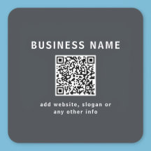 Eenvoudige Sjabloon voor uw QR-code | Donker grijs