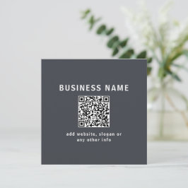 Eenvoudige sjabloon voor uw QR-code | Donkergrijs