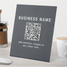 Eenvoudige sjabloon voor uw QR-code | Donkergrijs