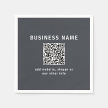 Eenvoudige sjabloon voor uw QR-code | Donkergrijs