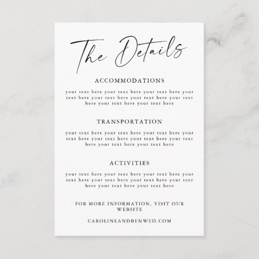 Eenvoudige Sjabloon voor zwarte-scriptweduwen (Voorkant)