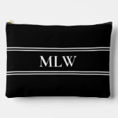 Eenvoudige Sjabloon zwart-wit monogram Etui (Voorkant)