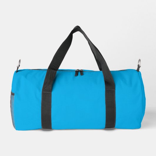 Eenvoudige Sky Blue Kleine Duffel Tas Gedrukt D.Ba (Achterkant)
