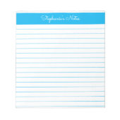 Eenvoudige Sky Blue-led, persoonlijk Notitieblok (Voorkant)