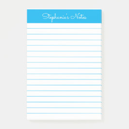 Eenvoudige Sky Blue-led, persoonlijk Post-it® Notes