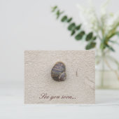 Eenvoudige slak op het Briefkaart van de muur (Staand voorkant)