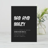 Eenvoudige slechte en drankfeestuitnodiging kaart (Staand voorkant)