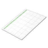 Eenvoudige sleuf voor driemaandelijkse randnaam notitieblok (Schuin)