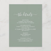 Eenvoudige sleuf voor groene behuizing informatiekaartje (Voorkant)