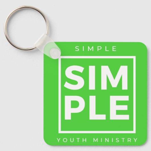 Eenvoudige Sleutelhanger van het jeugdministerie (Voorkant)