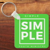 Eenvoudige Sleutelhanger van het jeugdministerie (Voorkant)