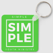 Eenvoudige Sleutelhanger van het jeugdministerie (Achterkant)