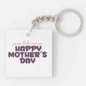 Eenvoudige Sleutelhanger voor beste mama ooit Moed (Achterkant)