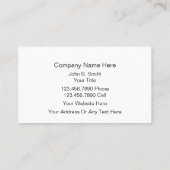 Eenvoudige sloop Visitekaartjes (Achterkant)