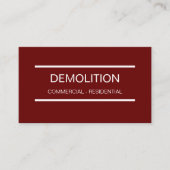 Eenvoudige sloop Visitekaartjes (Voorkant)