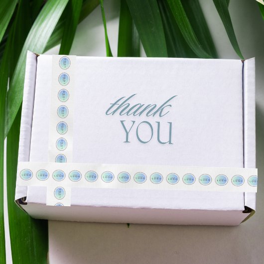 Eenvoudige Small Logo Pattern Business Branding Satijnen Lint
