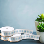 Eenvoudige Small Logo Pattern Business Branding Satijnen Lint