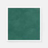 Eenvoudige smaragdgroene kleur bewerkbare Waterver Servet (Voorkant)