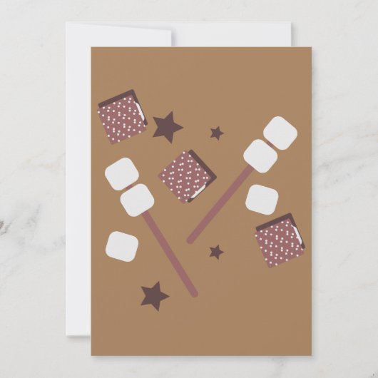 Eenvoudige S'mores Koekjes Kampvuur Groet (Voorkant)