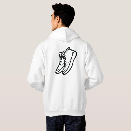 Eenvoudige Sneaker hoody (Achterkant volledig)
