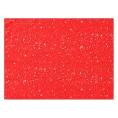 Eenvoudige sneeuw en sterren op BRIGHT RED of Your Tafelkleed (Voorkant (Horizontaal))